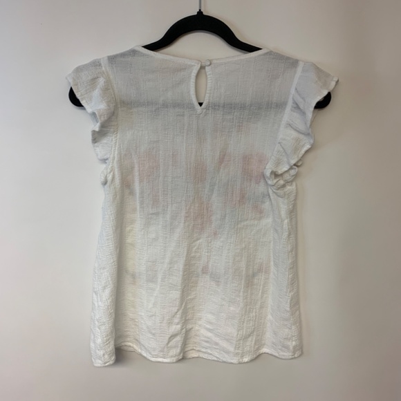 SavannaJane Blouse Womens White SZ Small Bohemian Embroidered Festival Country - Picture 4 of 8